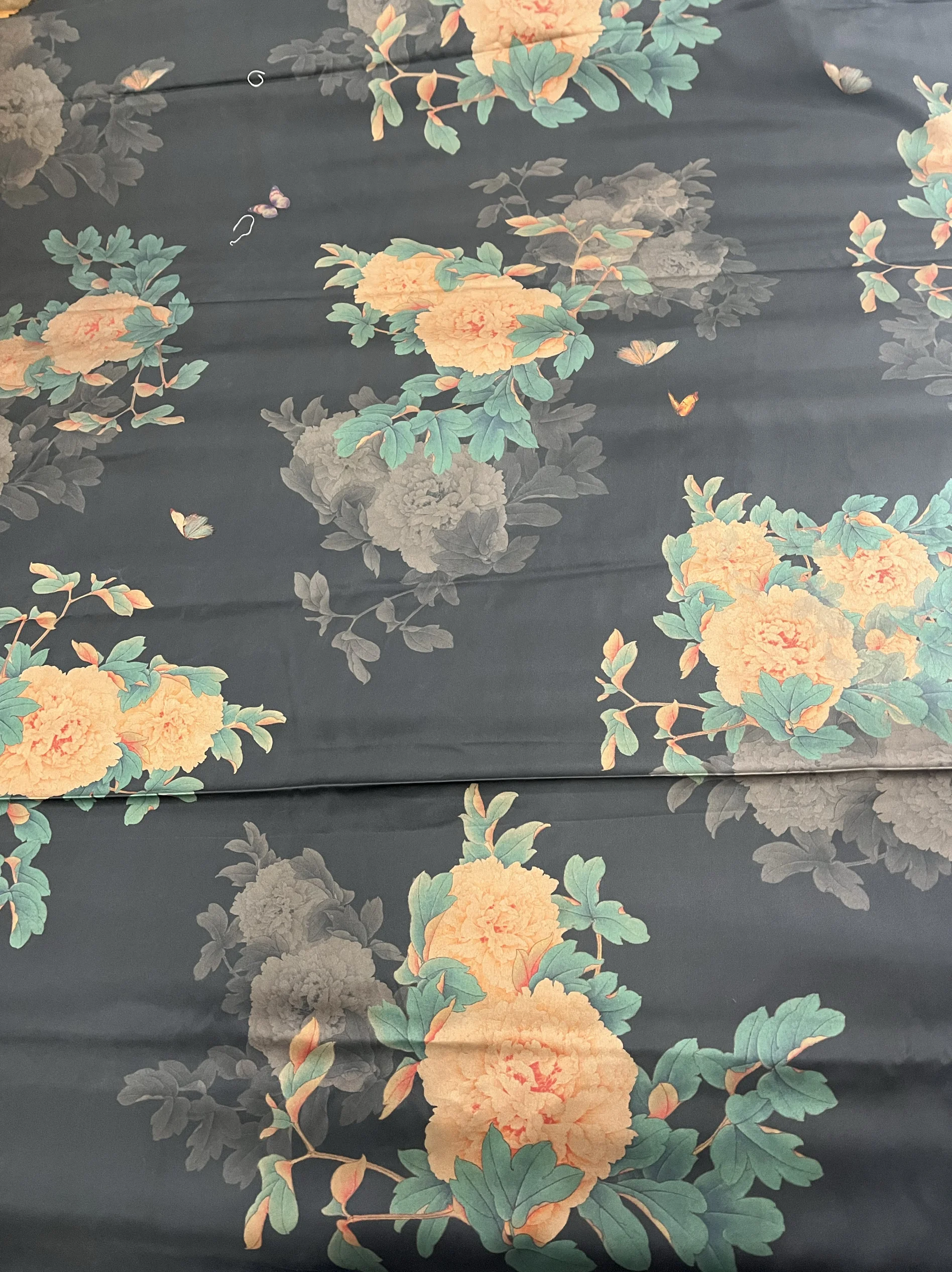 Spray frontale in tessuto 100% seta reale di alta qualità con filato Xiangyun di alta qualità