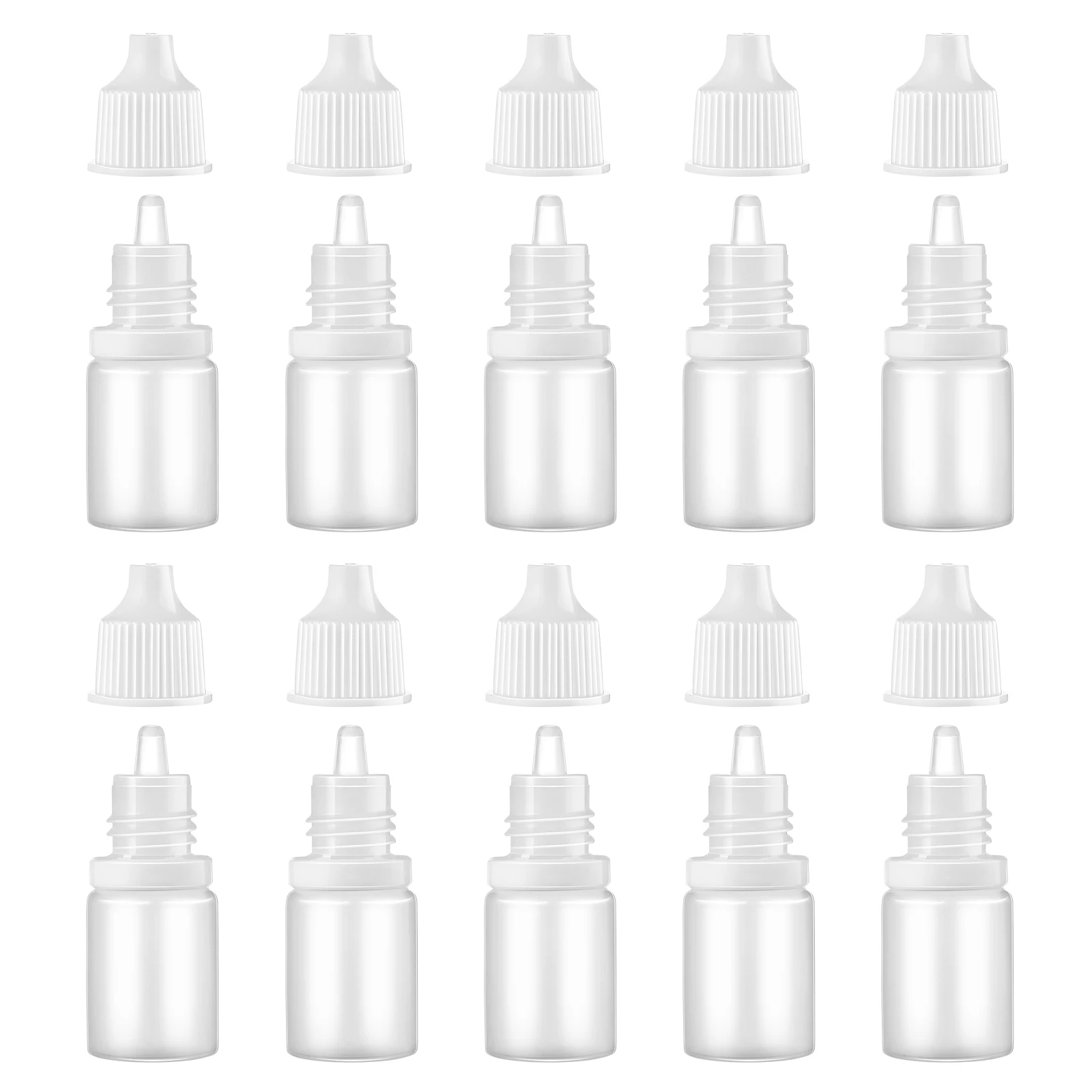 10pcs Mini Empty Bottle Plastic Squeeze Small Portable LeakProof Travel Squeeze Bottles Bottles Refill Eye Drops Storage