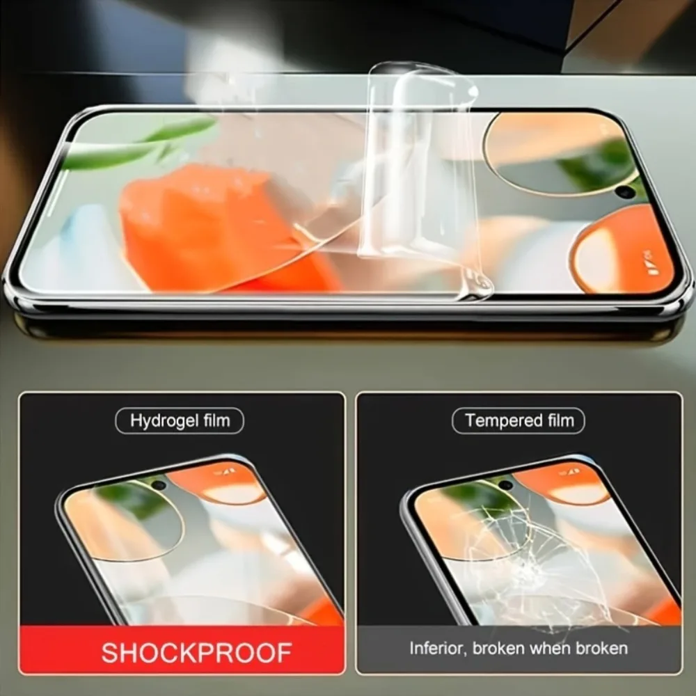 3 szt. Folia hydrożelowa o wysokiej rozdzielczości do Google Pixel 9 Pro XL 6 7 8 9 Pro 9a 8a 7a 6a Pełne pokrycie TPU Miękkie ochraniacze ekranu — zdjęcie produktu 4