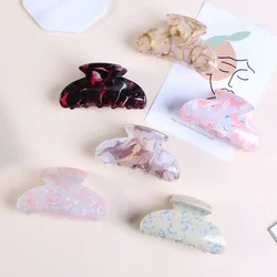 3.35 Inch Korean Style Acrylic Sheet Printing Hair Claw for Women ladies Fashion Crab Shaped Hair Clip Clamps Hair Jewelry