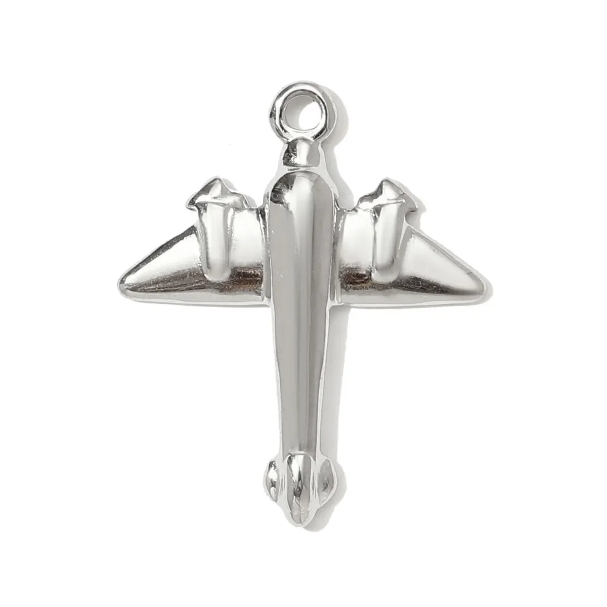 3pcs/Lot Vnistar Stainless Steel Dolphin Crab Shell DIY Charm Mirror PolishBear Plane Necklace Pendant Women Surfer Jewelry - view 5