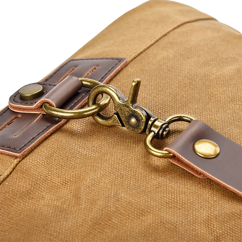 Universal Motorrad Satteltasche Retro Wasserdichte Umhängetasche Für Männer Öl Gewachste Leinwand Motorrad Gepäck Outdoor Reiten Toolkit