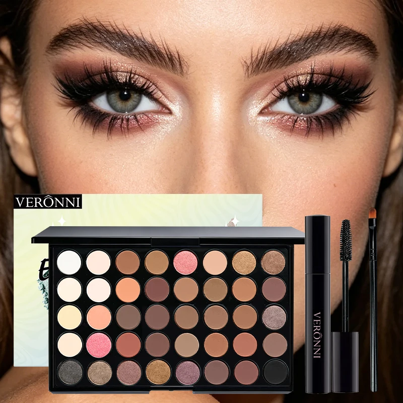 40 40 Colors Eyeshadow Palette Matte Shimmer Glitter Eye Shadow Set With Mascara Makeup Waterproof Cosmetic Makeup Kit For Eyes - Aliexpress Deal