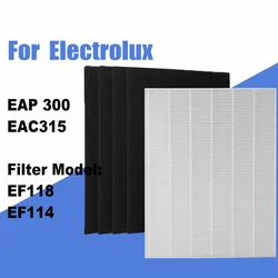 for Electrolux Air Cleaner EAP 300 EAC315 Replacement Hepa13 Activated Carbon Filter EF118 EF114