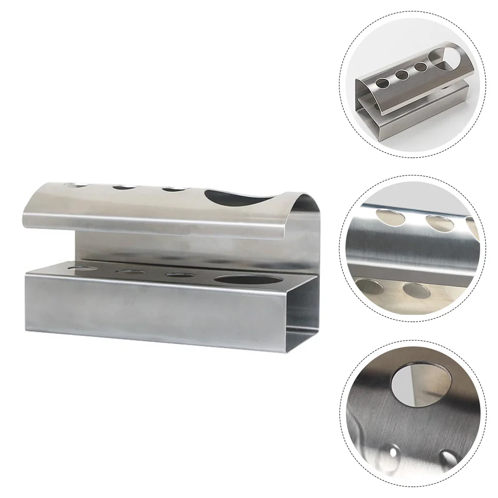 

Stainless Steel Toothbrush Holder Self Bathroom Accessories Wall Shelf Toothpaste Rack Punch-free Bracket