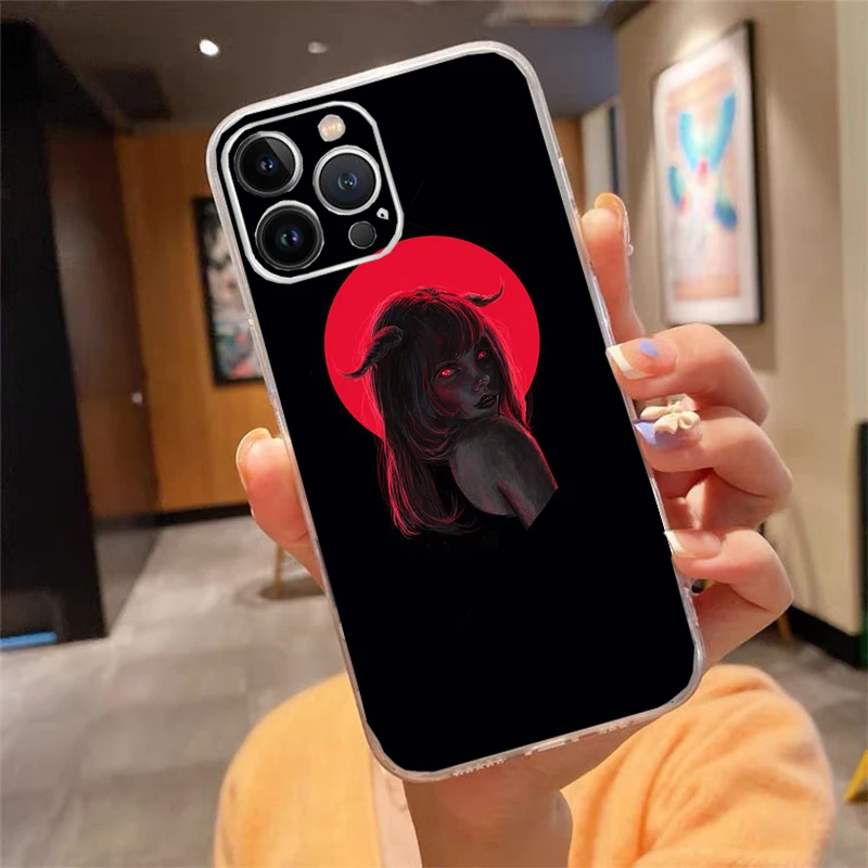 Phone Case For iphone 17 16 Pro Max 17 Air 15 14 13 Pro Max 15 16 Pro 15Plus Sexy Devil Woman #1