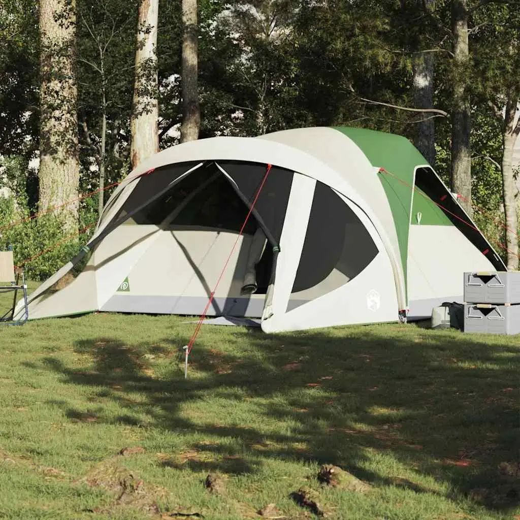 

Family Tent Tunnel 6-Person Green Waterproof