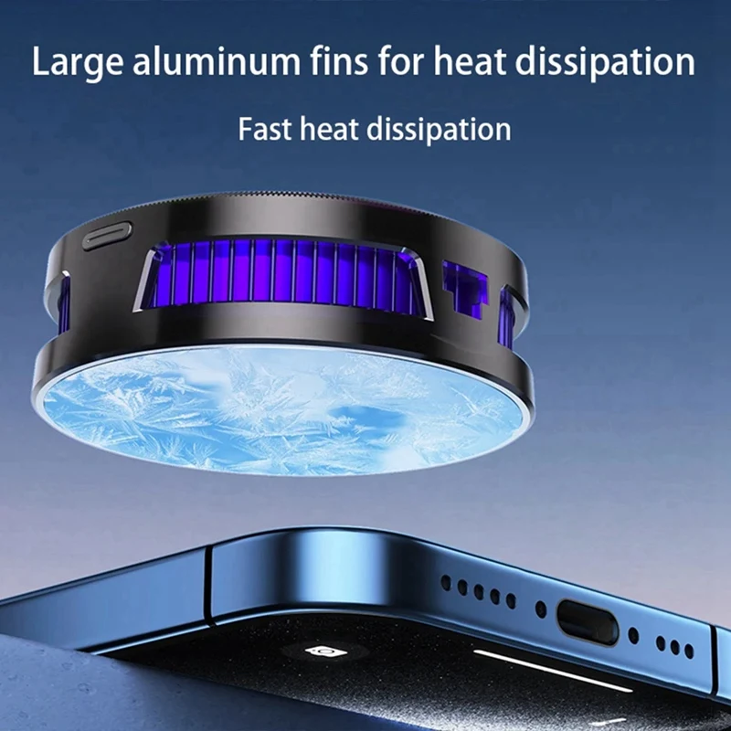 Mobile Phone Cooler 3 Modes Semiconductor Refrigeration Cooling Phone Radiator For Android Iphone PUBG Game Cooler