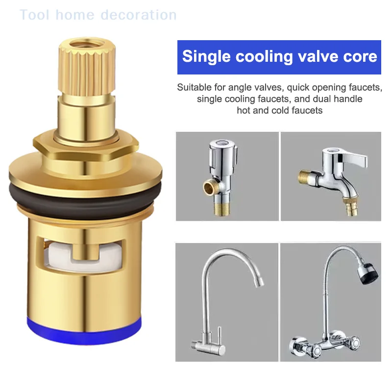 1PC Valvole per rubinetti Sostituzione universale Valvola per rubinetto Valvola interna per rubinetto a cartuccia in ottone per forniture per la cucina del bagno domestico