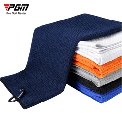 PGM Golf Towel Waffle Pattern With Hook Cleaning Towels Microfiber Soft Enduring Quick-Dry Cleans Clubs Balls Hands