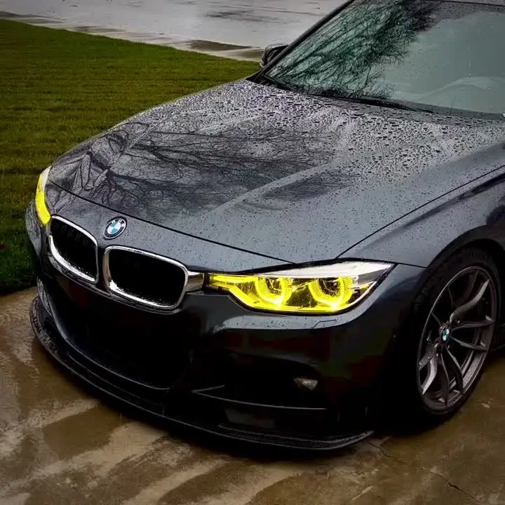 BMW 3シリーズ F30/F31 LCI LEDヘッドライト エンジェルアイ 黄色