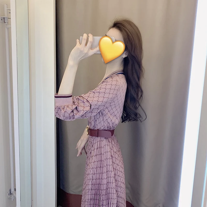 Faionable Little Bla Dr Spring Autumn New Design Luxury Personali Gored Skirt High Waist A-Line Polyester Fiber Long...