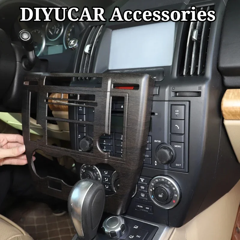 For Land Rover Freelander 2 2007-2015 ABS Silver Car Air Conditioner Model Button Frame Cover Trim Interior Car Accessories