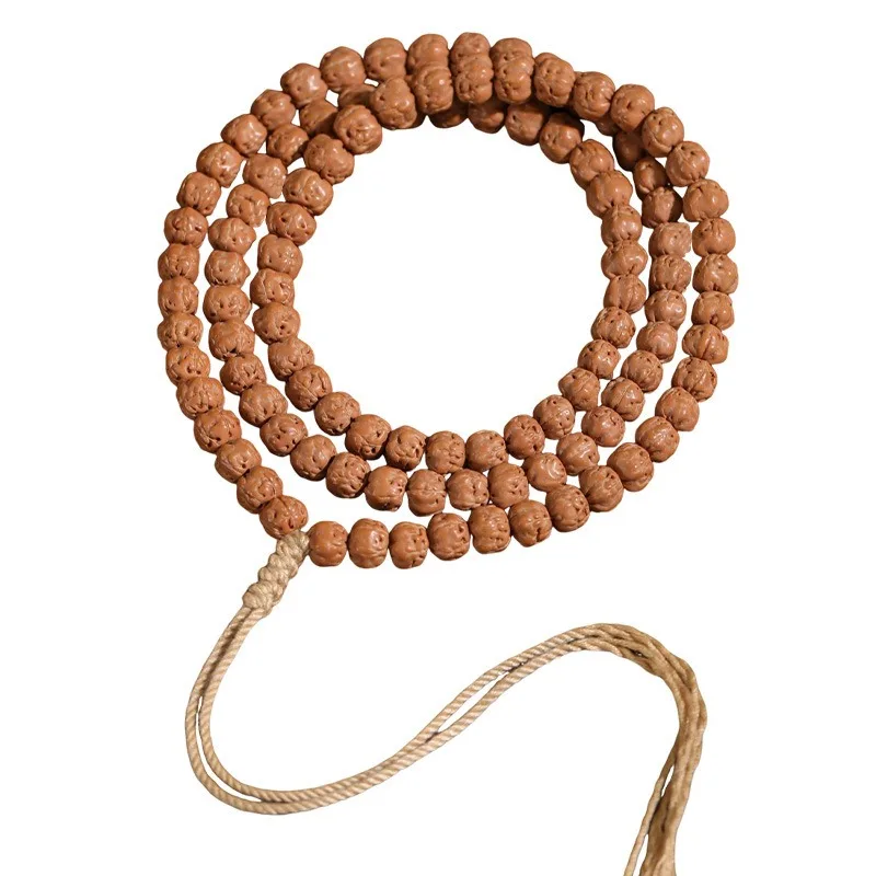 

Tibetan Style 108 Beads Rudraksha Bracelet Handheld Prayer Beads for Men and Women Meditation Jewelry Gifts