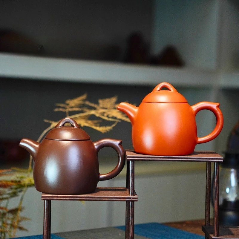 220cc Yixing Lila Ton Teekanne Heim-Tee-Infuser Keramik-Teeservice Zubehör Kugelförmiger Lochfilter Teekanne