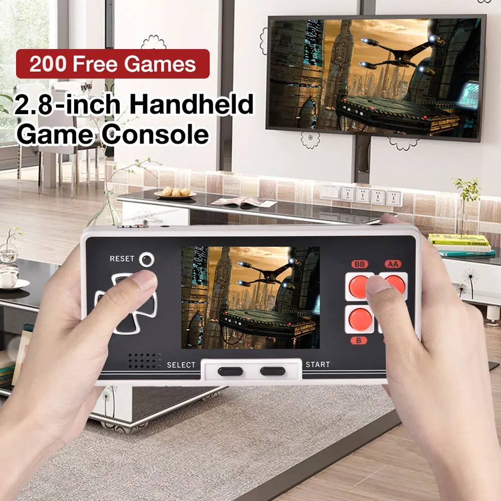 Consolas De Videojuegos Retro, mando inalámbrico Juex 200, clásico, portátil, para NES