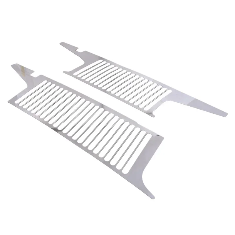 For Hummer H3 2005-2009 stainless steels Chrome Front Hood Air Vent Grooves Trim Patch Auto Accessories