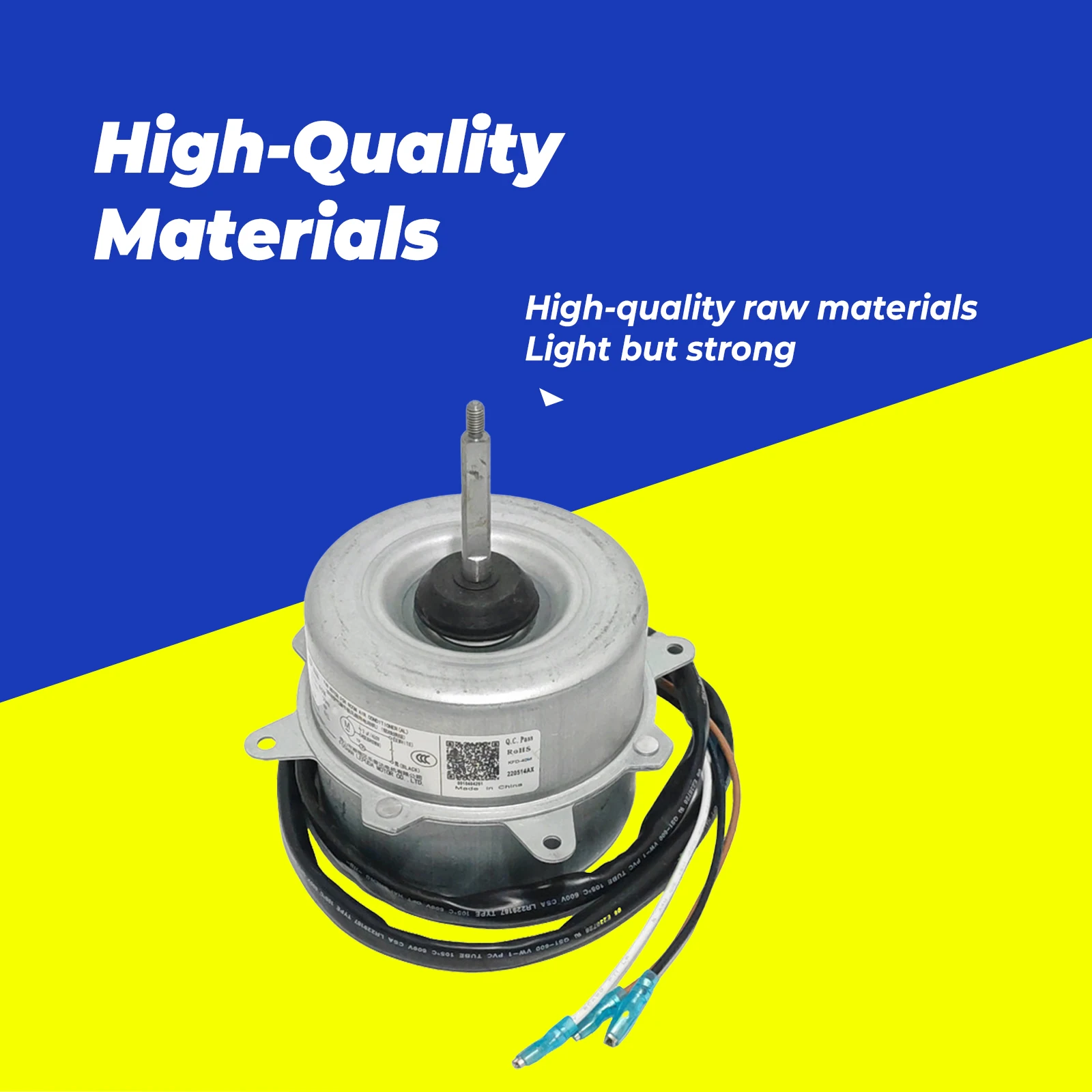 มอเตอร์พัดลมภายนอกเครื่องปรับอากาศไฮเออร์ รุ่นใหม่ KFD-40M 30W 6P 50Hz 220-240V อะไหล่เครื่องปรับอากาศ