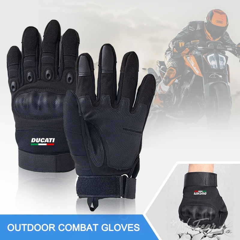 2pcs Outdoor Tactical Gloves Men Women Protective Shell Mitten Antiskid Workout Gloves For Ducati 796 400 795 821 Monster 696 view 4