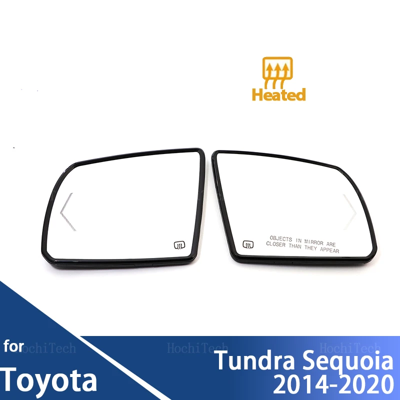 

For Toyota Tundra 2014-2020, Sequoia 2018-2020 Heated Mirror Glass Side Door Rearview Wing Mirror Backing Plate Side or Left