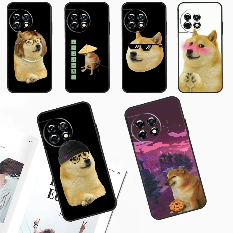 Cheems Doge Meme Funny Doggy Case For OnePlus 12 11 9 10 Pro 9RT 10T 10R 12R OnePlus Nord CE 2 Lite 3 2T N10 N20 Cover