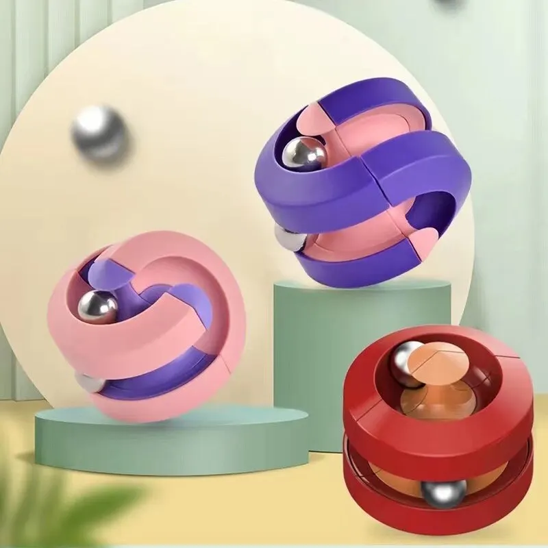 Случайный Цвет кончиков пальцев взрослые декомпрессионные игрушки креативные вращающиеся концы пальцев гироскоп