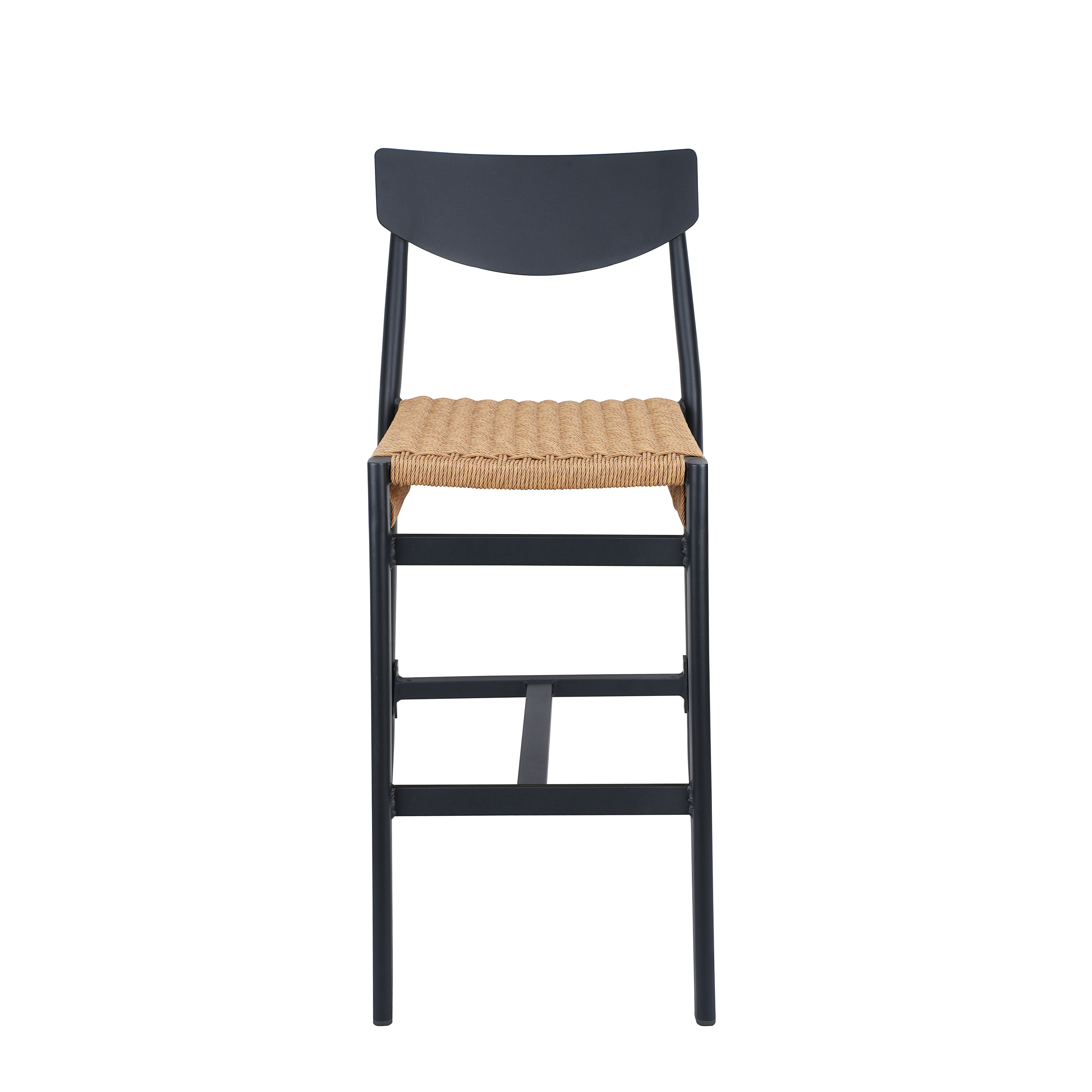 الطراز الحديث في الهواء الطلق الطعام كرسي مجموعة الروطان الألومنيوم طاولة شاي مزرعة الترفيه الأثاث لحديقة شرفة فناء كرسي S #5