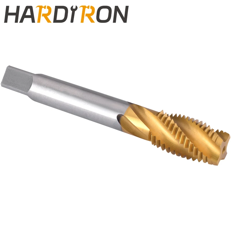 

Hardiron M14x1 M14x1.5 M14 Spiral Flute Tap, HSS Titanium coating M14x1 M14x1.5 M14x2 Spiral Flute Plug Threading Tap