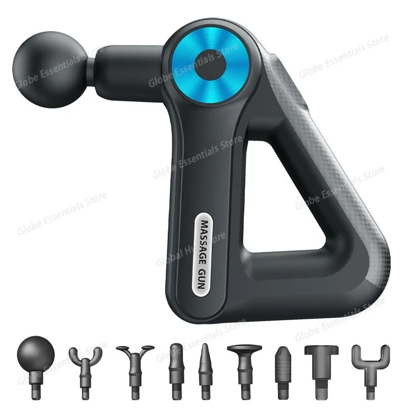 Professional-grade Mini Triangular Fascia Gun Massager, Electric Muscle Massage Gun, Portable for Shoulder and Neck Fitness