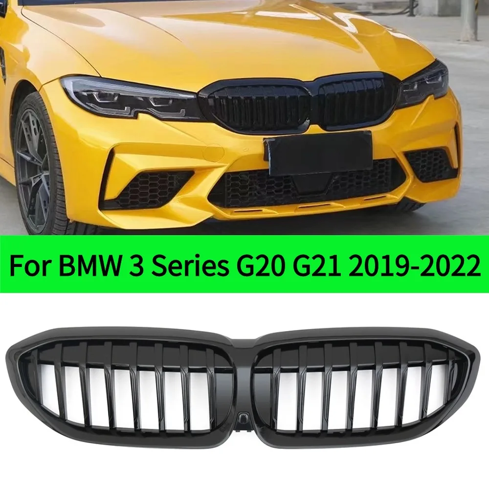 Front Radiator Grid Grille Kidney Grill Tuning Mesh For BMW 3  Series G20 G21 2019 2020 2021 2022 318i 320i 320d 330i 340i 340d
