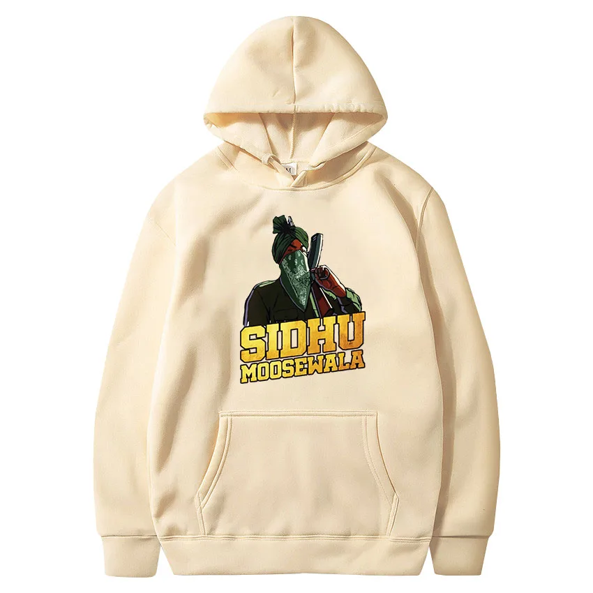 2023 Sidhu Moosewala Rip Capuchon Big Size Katoen Crewneck Lange Mouwen Custom Mannen Hooodies Voor Mannen En Vrouw Harajuku Man