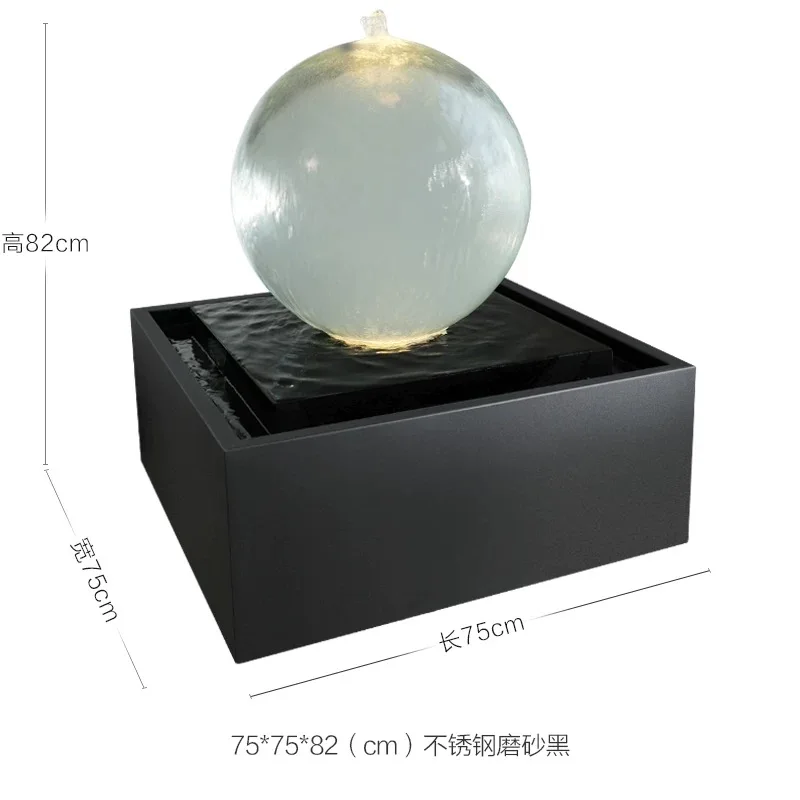 

Custom Villa Decoration Acrylic Stainless Steel Water Fountain Outdoor Garden Decoration