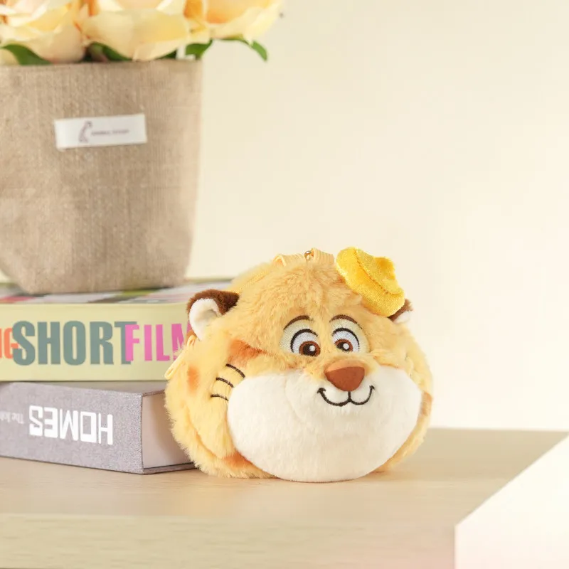 anime Zootopia Nick and Judy Plush doll coin purse keychain Portable kawaii storage bag headphone bag decoration holiday gifts