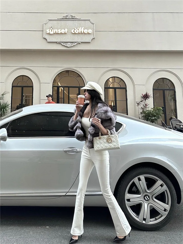 

Женские джинсы клеш с высокой талией, эластичные, белые, удлиненные, весенние, облегающие, из денима