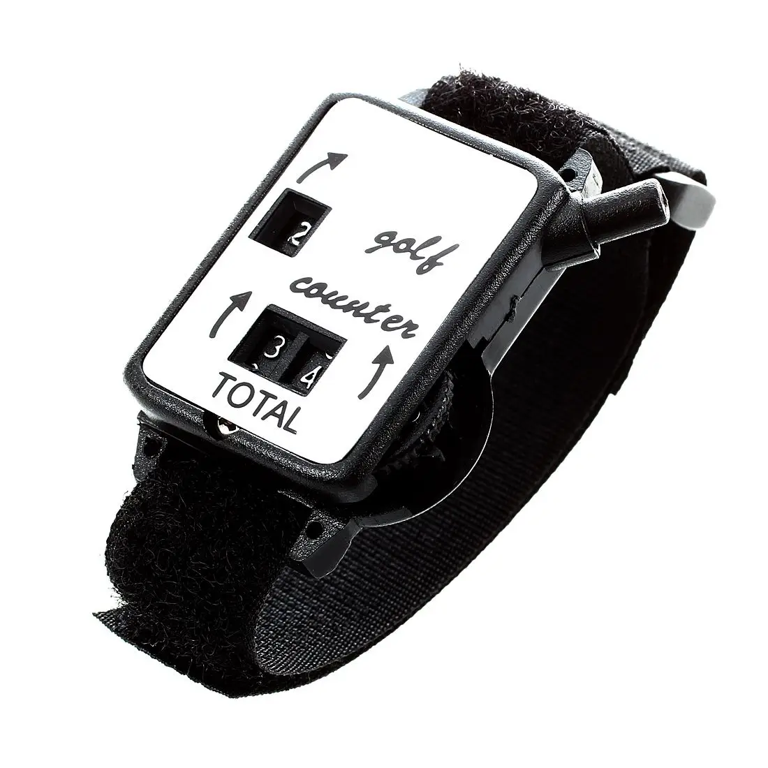 

Golf Club Stroke Score Keeper Count Putt Shot Counter Watch w/ Wristband Band Black