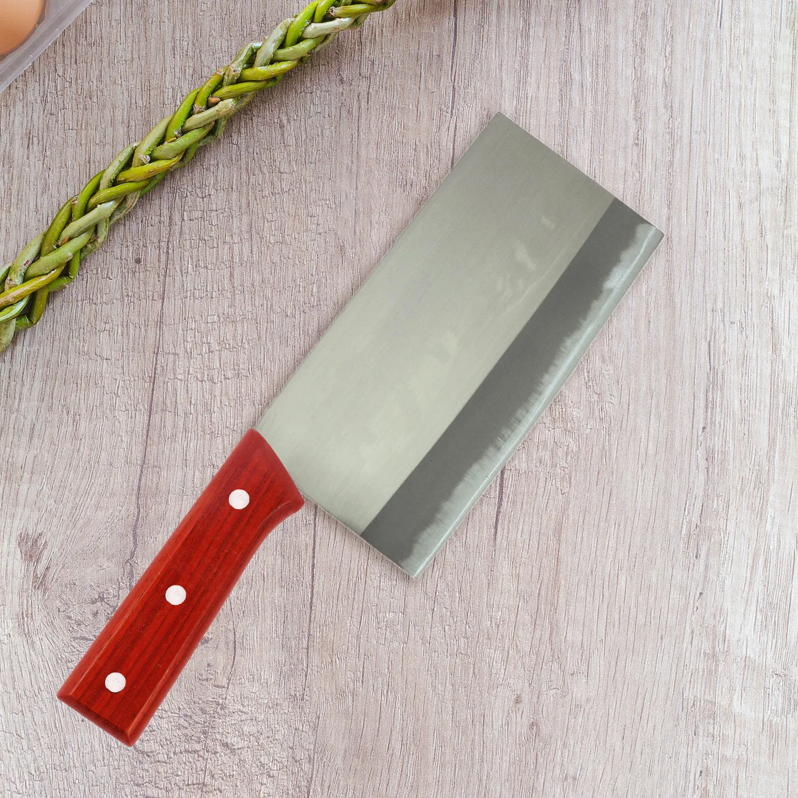 

Premium Wooden Kitchen Cutter Handle Replacement Ergonomic Non-Skid Comfort Grip for Chopping Vegetable Cutter Chef Cutting