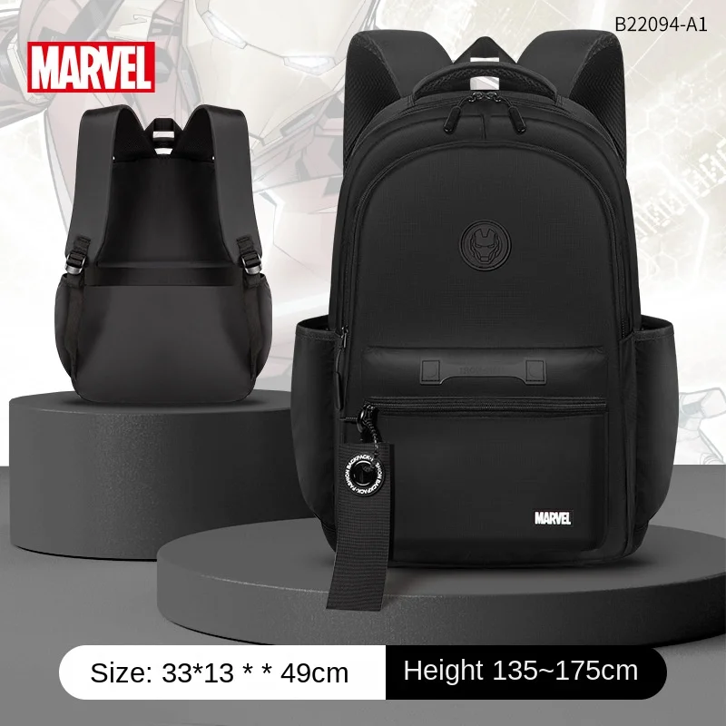 Marvel Leisure Boy School Bag Middle High Student Shoulder Orthopedic Backpack Spider Iron Man Large Capacity Light Mochilas