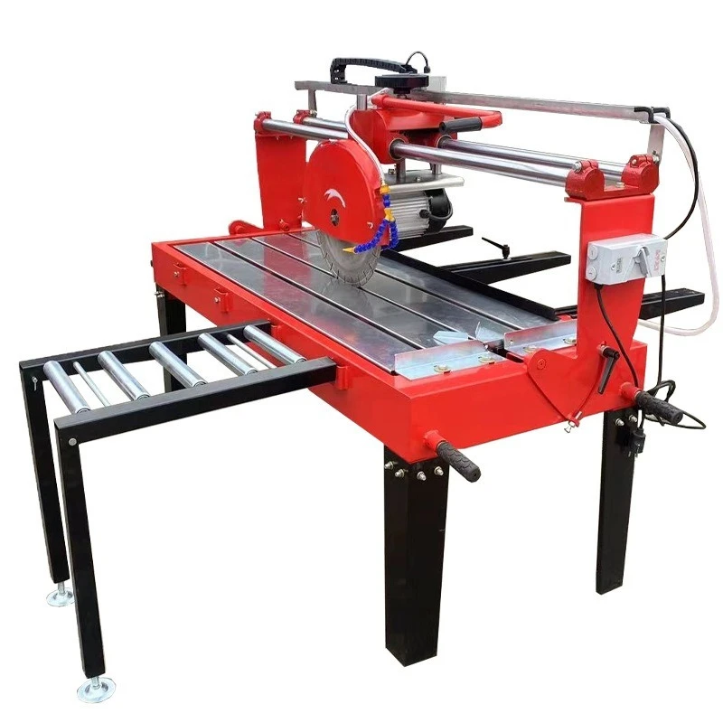 Multifunctional stone tile cutting machine, chamfering and grooving machine
