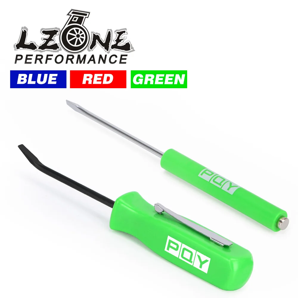 Mini Pocket Clips Screwdriver Strong Magnetic Slotted + Pocket Pry Bar Short Angled Operating Handy Tool 4-Sided Grip