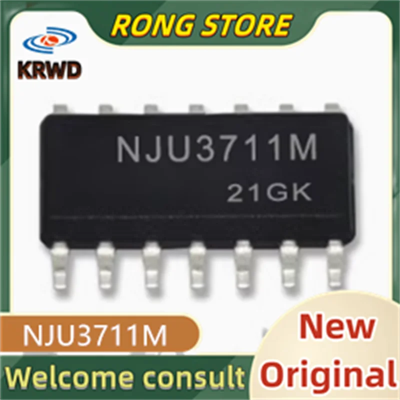 10 PZ NJU3711M Nuovo e originale NJU3711M NJU3711 JU3711M SOP14