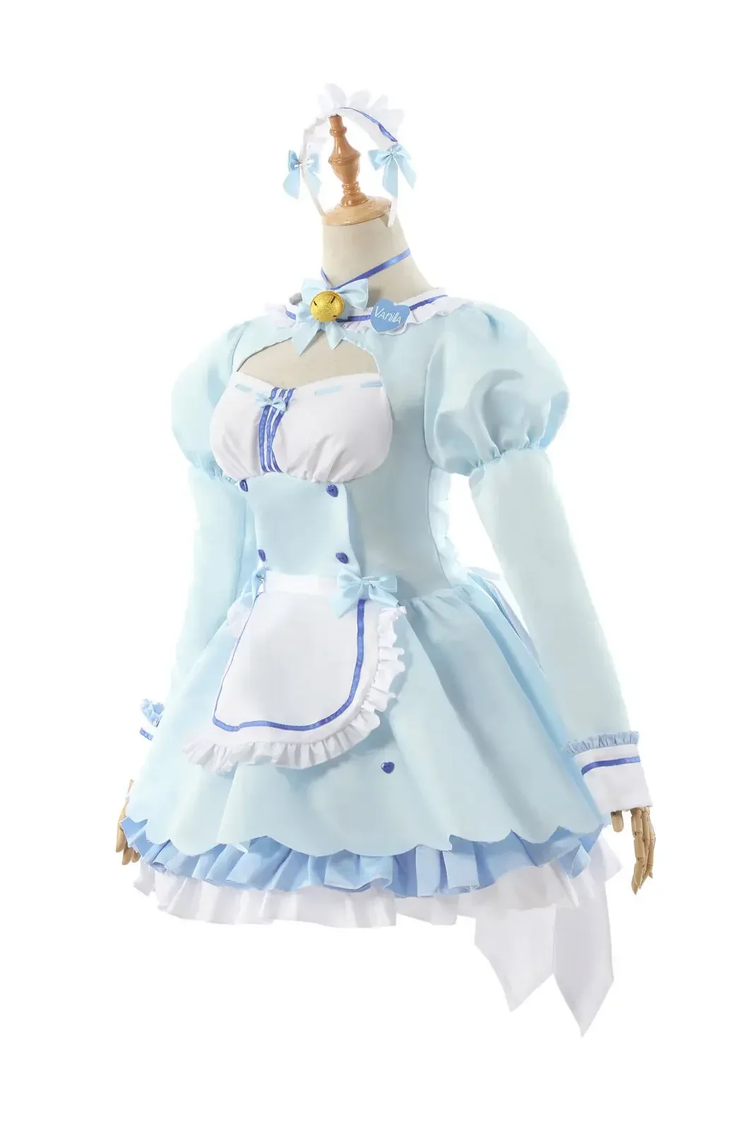 Anime Chocola Nekopara Cosplay Costume Vanilla Suits Cat Girl Maid Costume Lolita Lovable Pink Blue Outfits Halloween Costumes view 5