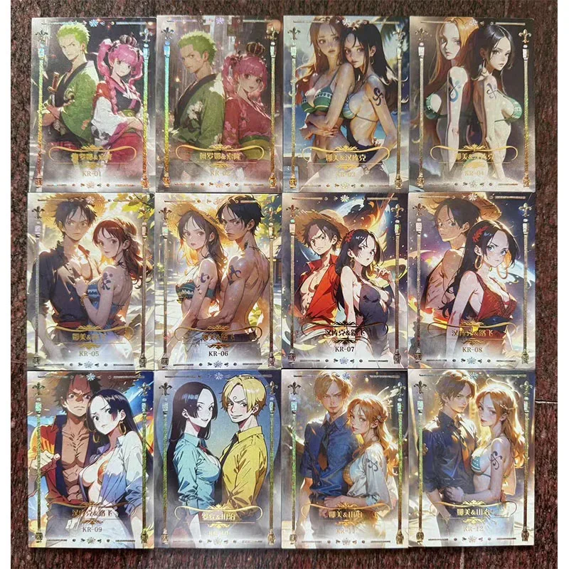 ONE PIECE ACG small set of cards Monkey D Luffy Nami Tony Tony Chopper Roronoa Zoro Boa Hancock boy Toy collection Birthday gift