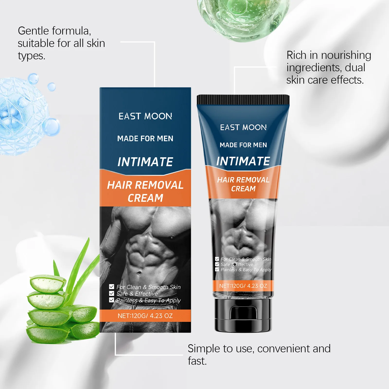 شرق القمر زبدة الشيا كريم إزالة الشعر الجزء الحميم مثبط النمو الدائم رائحة جيدة رجل الجسم كريم إزالة الشعر غير مؤلم