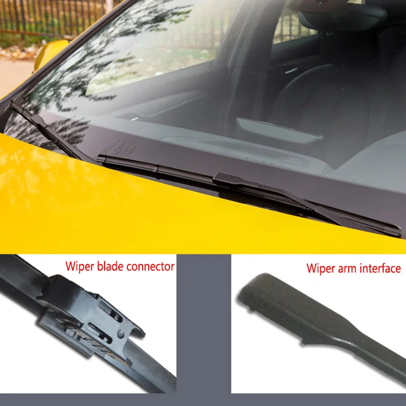 Escobillas de limpiaparabrisas delanteras para coche, escobillas de parabrisas de ventana, cortador de limpieza, para Renault Clio Lutecia 5 V BF