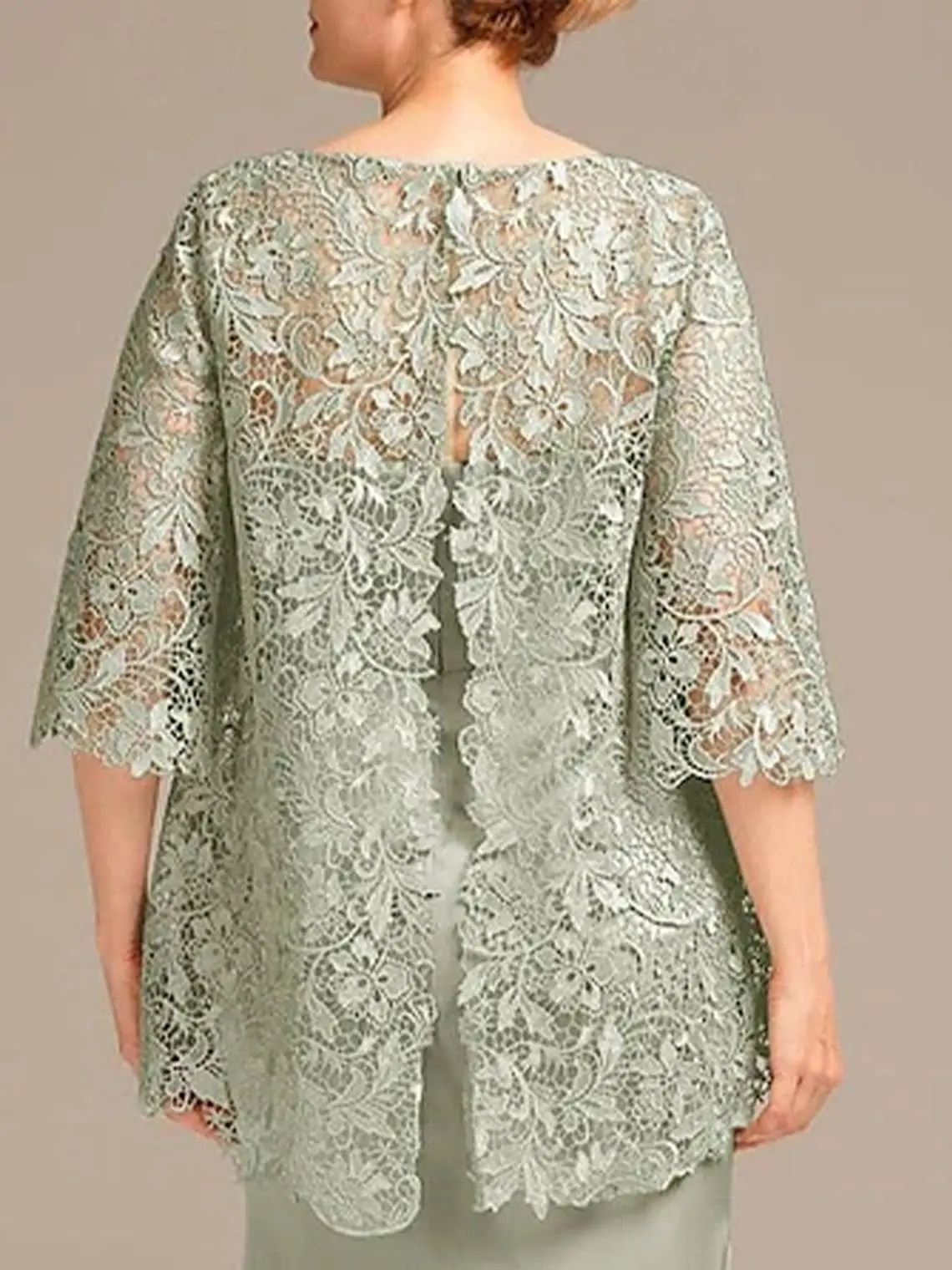 2 Pieces Mother of The Bride Dresses with Lace Jacket Mermaid Satin Long Mothers of The Groom Dress for Women