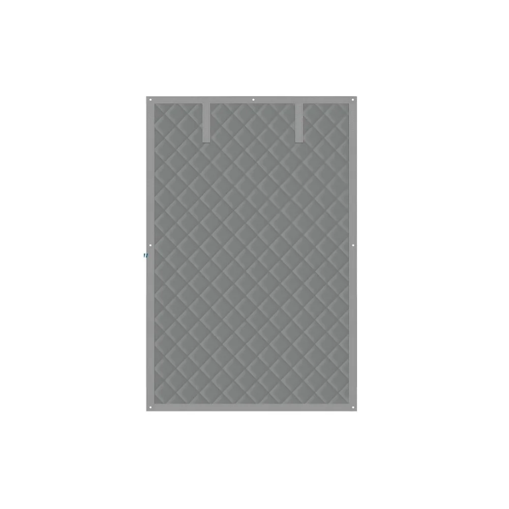 1set Door Curtain Triple Insulation Layer Roller Blind With Buckle Straps Windproof Cold Proof Cotton Door Window Curtains Parts