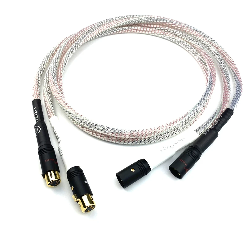 Valhalla Silver Plated 9 Core XLR Balance Cable HiFi interconnects XLR balance cable for amplifier CD player