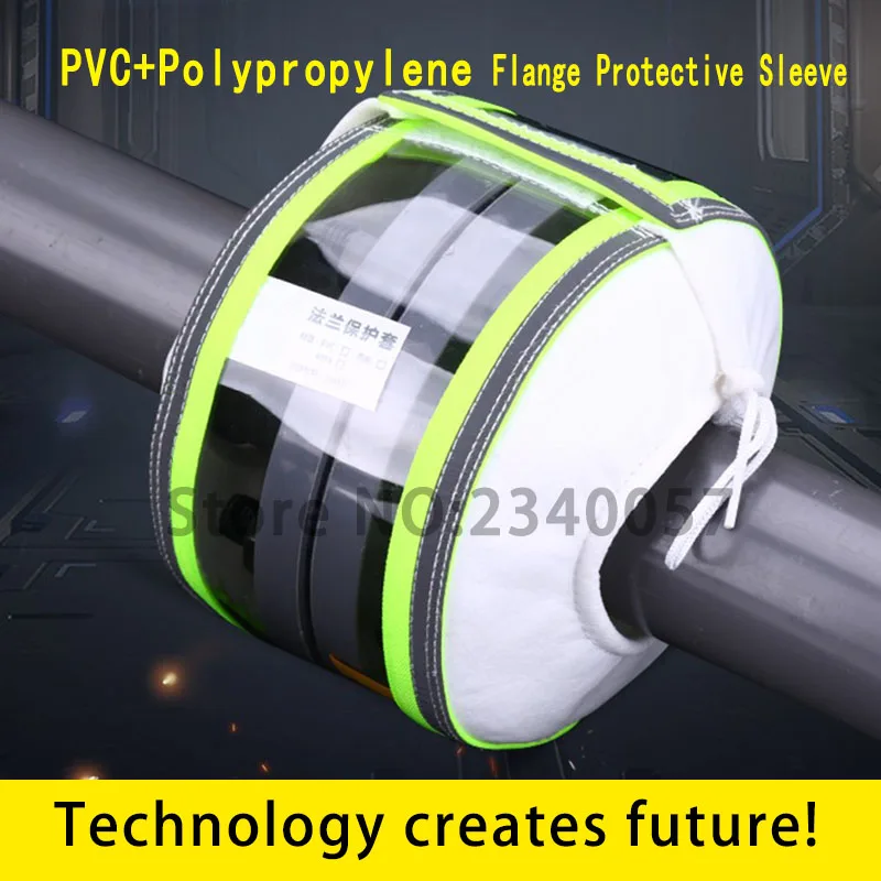 PVC+polypropylene Transparent flange protective cover, acid and alkali resistant, aging resistant, splash resistant -15℃-+90℃