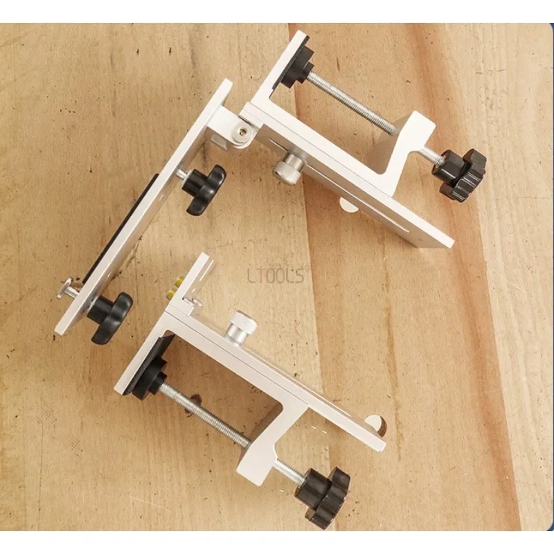 

Newly Upgraded Universal Adjustable Track Lifting Adjustment Clip Fixed Desktop Track Clamp Stable Woodworking Auxiliary Clamp