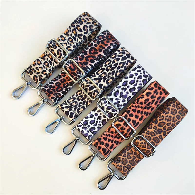 Crossbody Lengthened Belt 3.8cm Leopard Long Shoulder Belt Replacement Accessories for Handbags